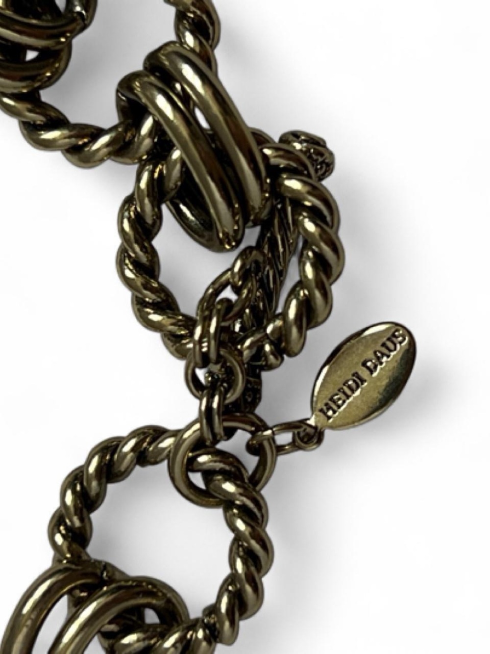 Heidi Daus Chunky Gold Link Necklace - Picture 2 of 6
